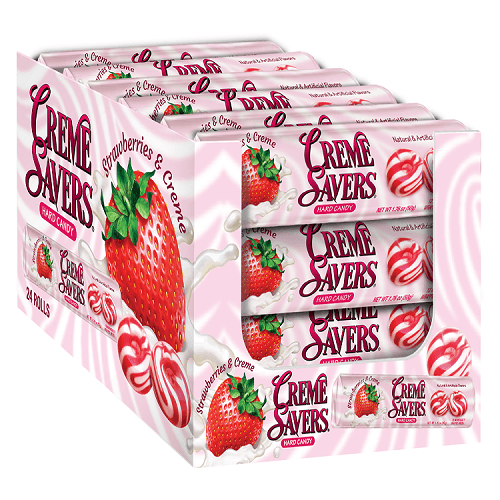 Creme Savers Strawberries & Creme Strawberry Candy